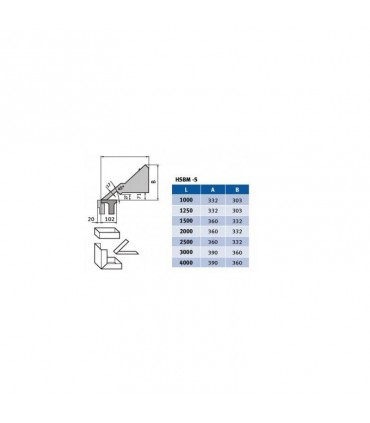 Abkant motorizat cu falca superioara segmentata Metallkraft MSBM 2020-25 S