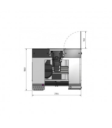 Masina de frezat CNC Optimum F 105 / 808 D Advanced