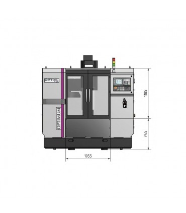 Masina de frezat CNC Optimum F 105 / 808 D Advanced