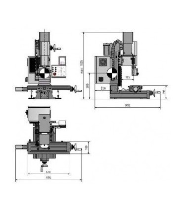 Masina de frezat Optimum MH 25 SV