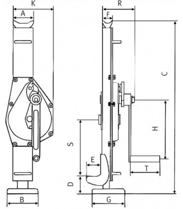 Vinci de otel cu cremaliera Unicraft SW 30