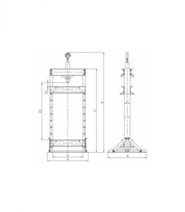 Presa hidraulica de atelier Holzmann WP 100H
